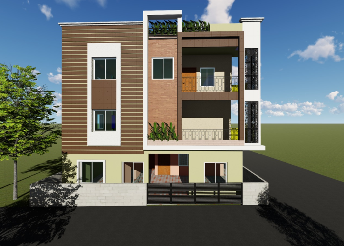Contemporary residential property
