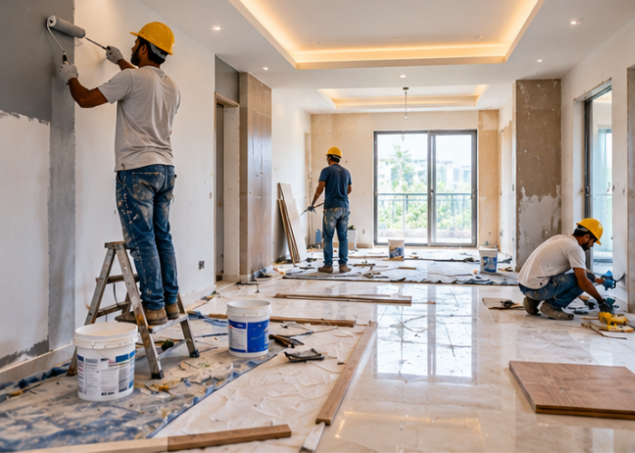 Interior renovation and finishing work