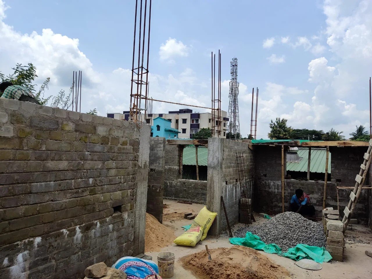 Brick masonry work
